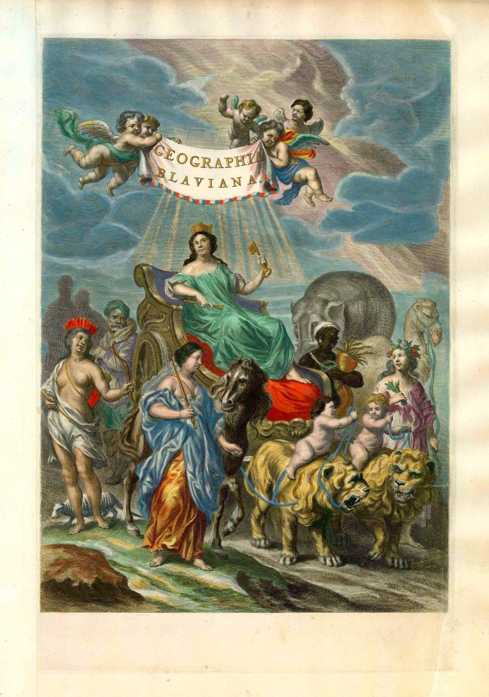 Allegorical Title Page By Joan Blaeu Published By Reinier Josua