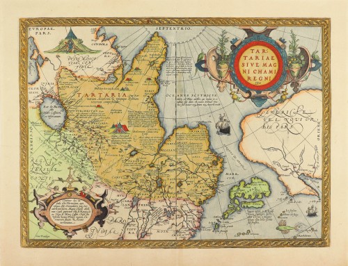 Tartary By Abraham Ortelius Sanderus Antique Maps Antique Map Webshop