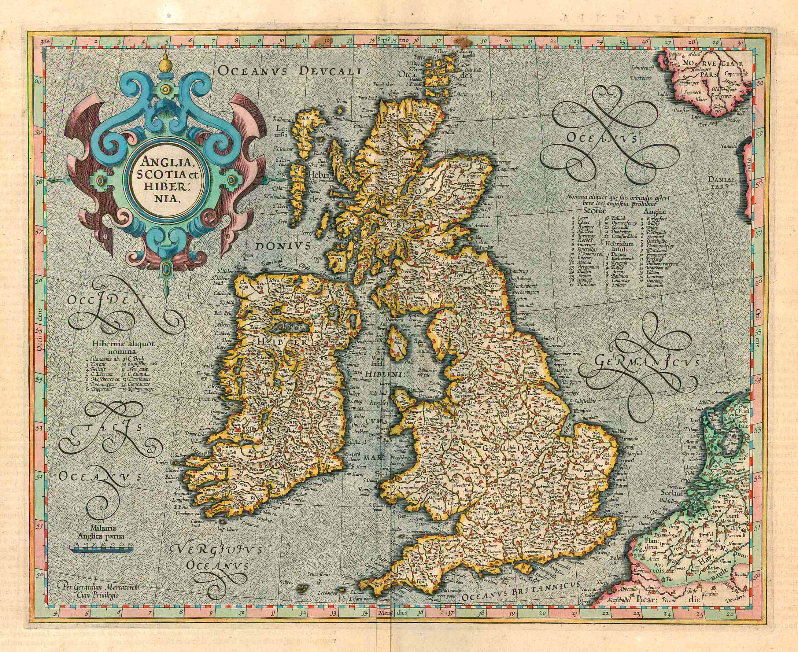 Anglia, Scotia et Hibernia.