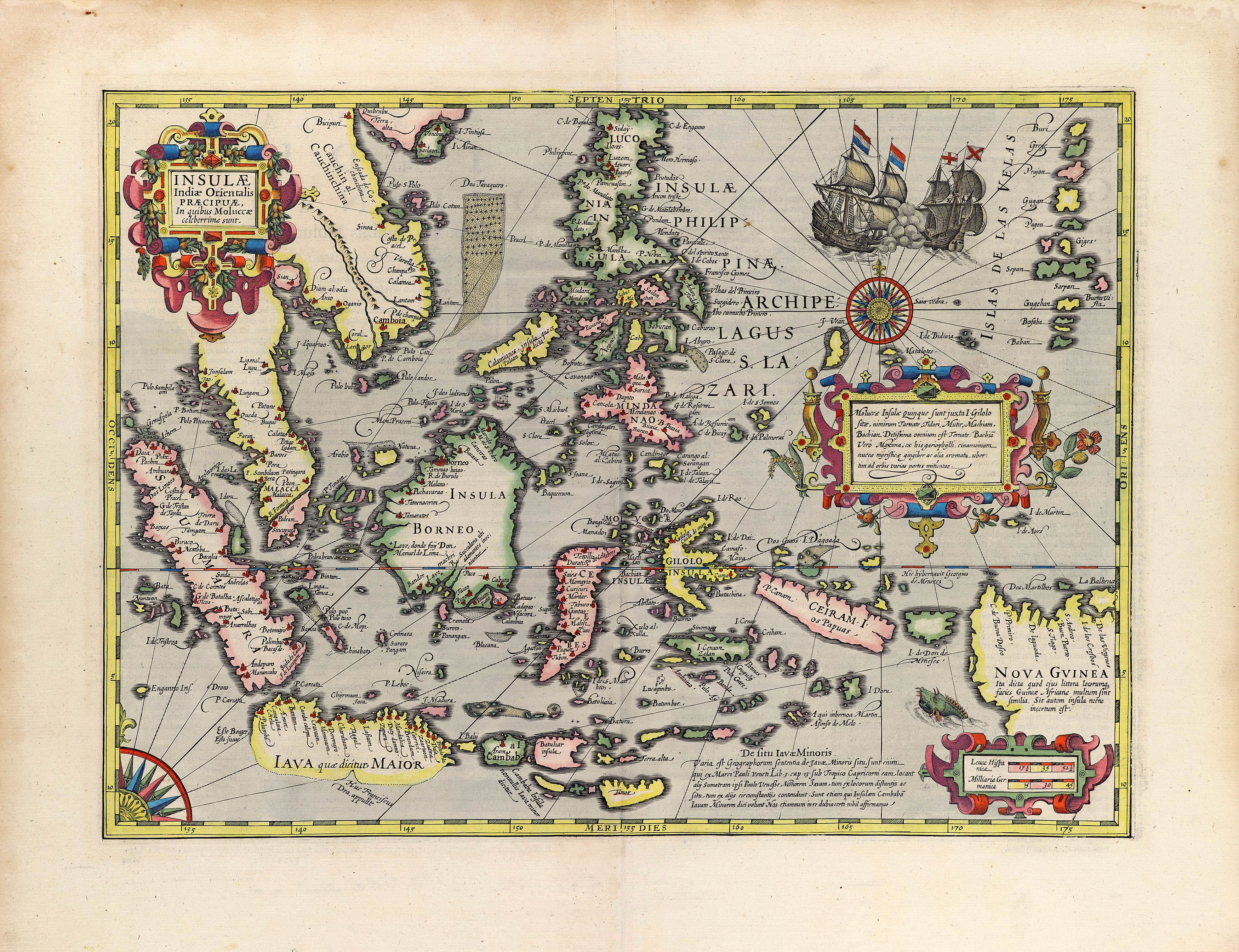 Insulae Indiae Orientalis Praecipuae, in quibus Moluccae celeberrimae sunt.