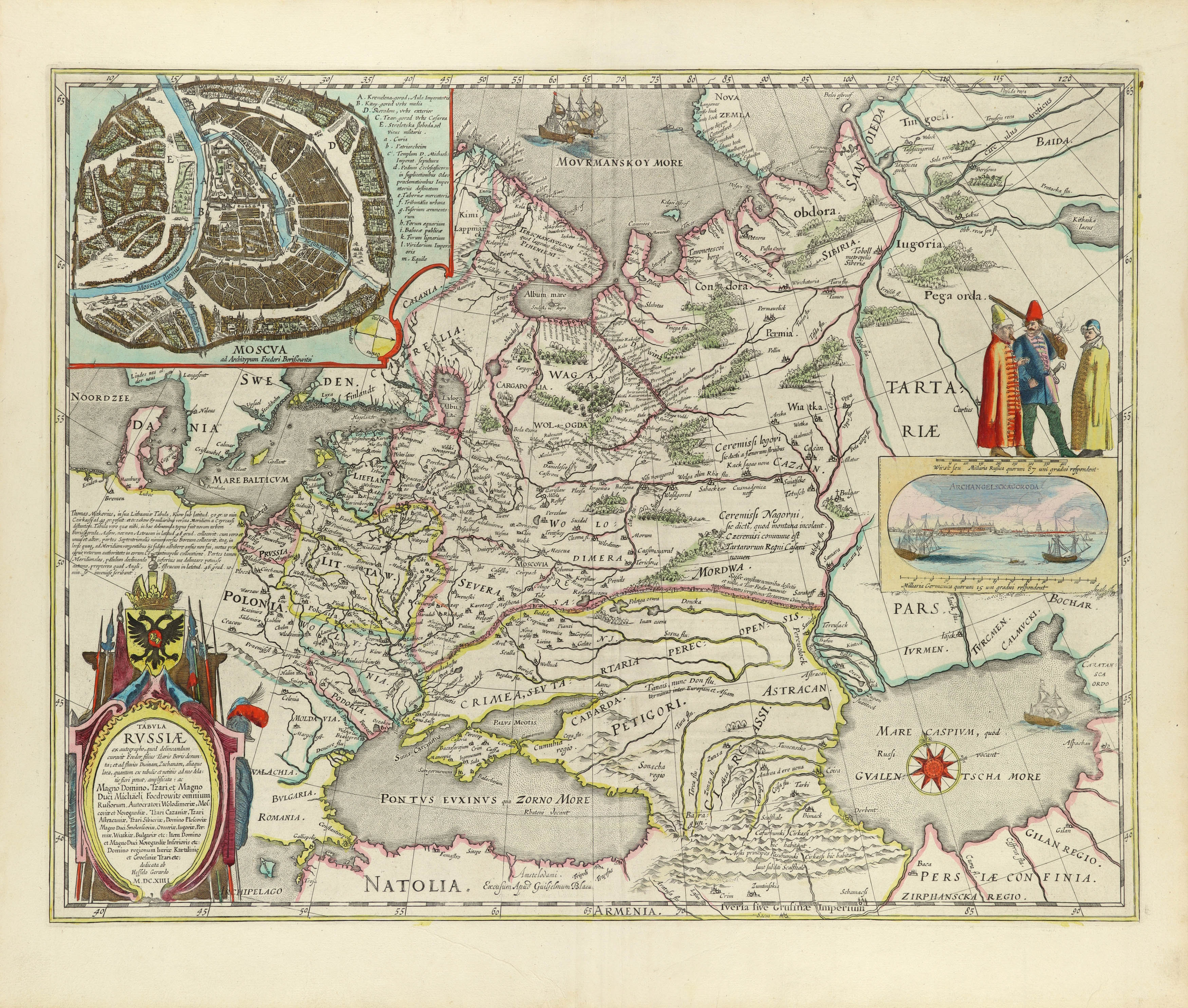 Tabula Russiae ex autographo, quod delineandum curavit Foedor filius Tzaris Boris desumta; . . . 