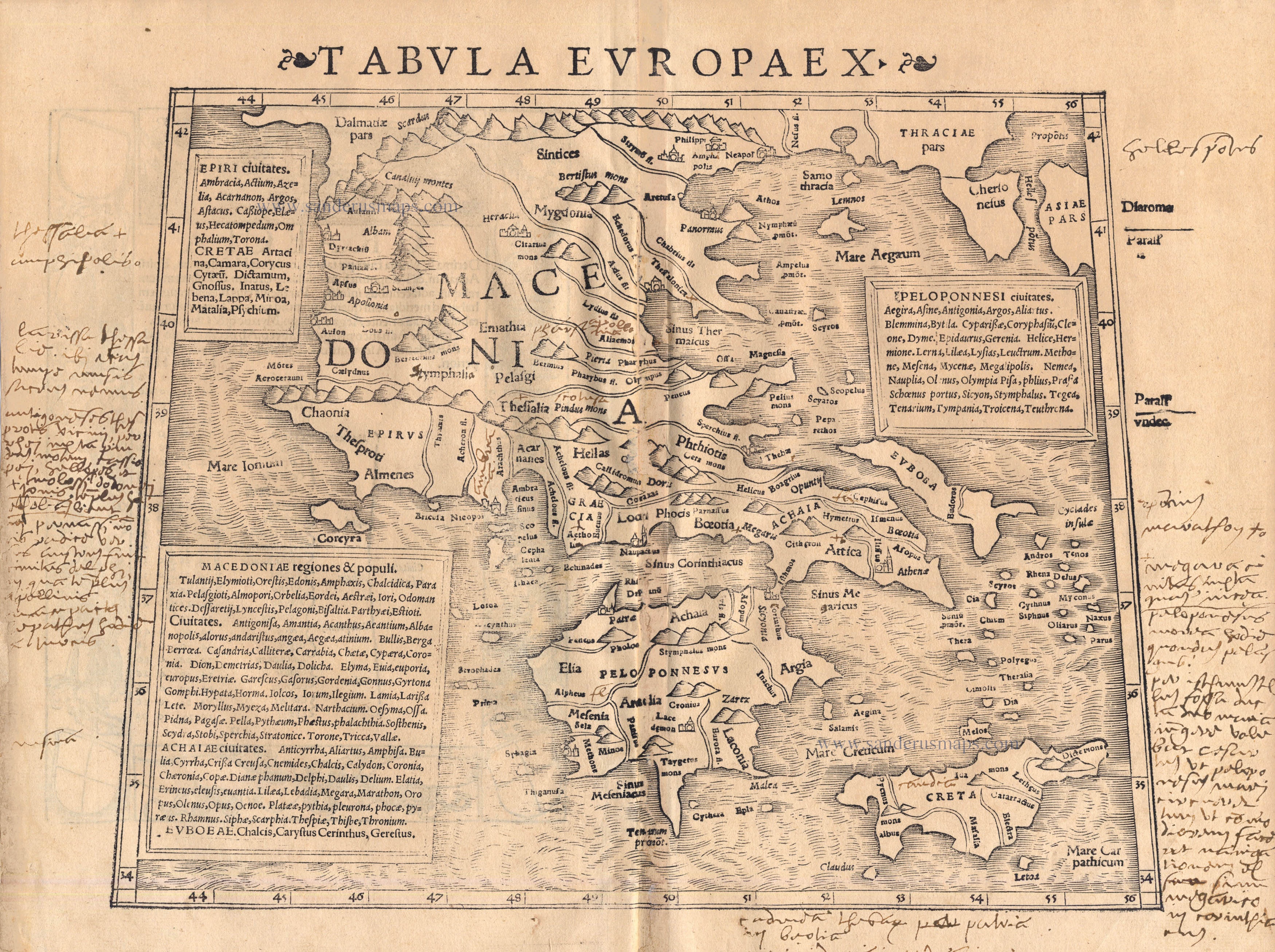 洋書 Images in Mind Stat in Arch & Clas Greek Greece, by Sebastian Münster. | Sanderus Antique Maps - Antique