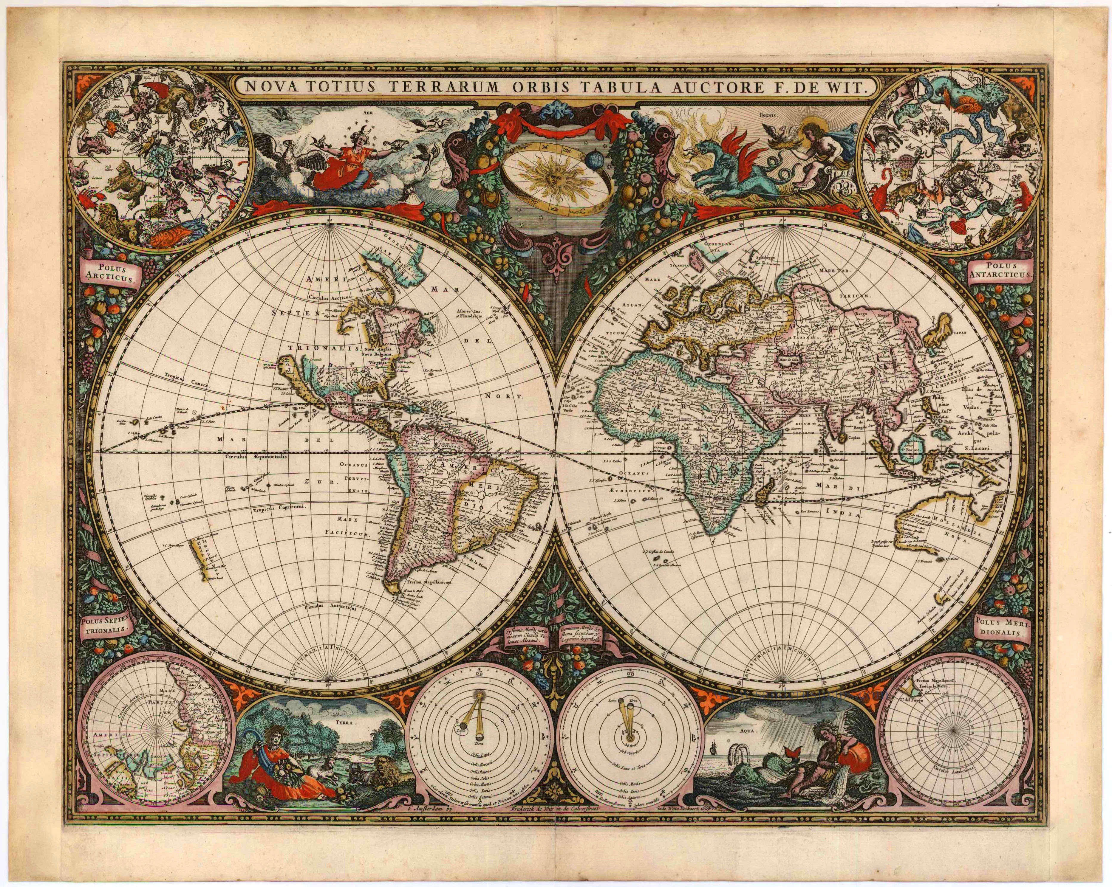 本 世界地図 OLD MAPS Edition teNeues1990