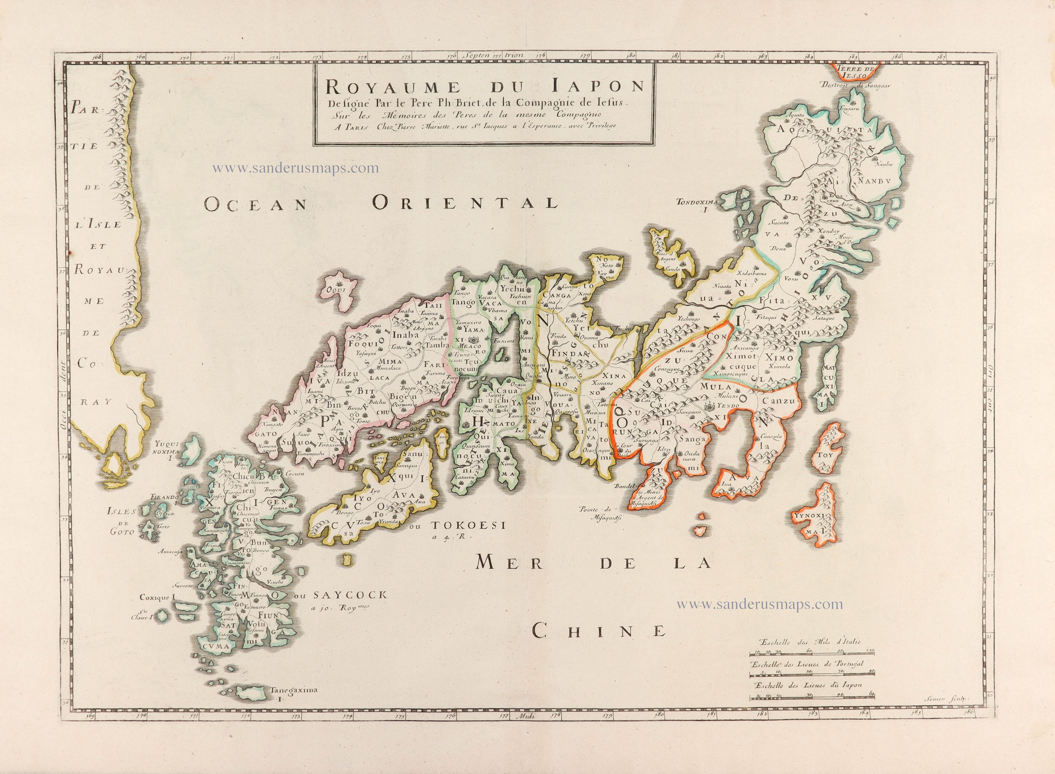 Japan by Philippe Briet, published by Pierre Mariette. | Sanderus