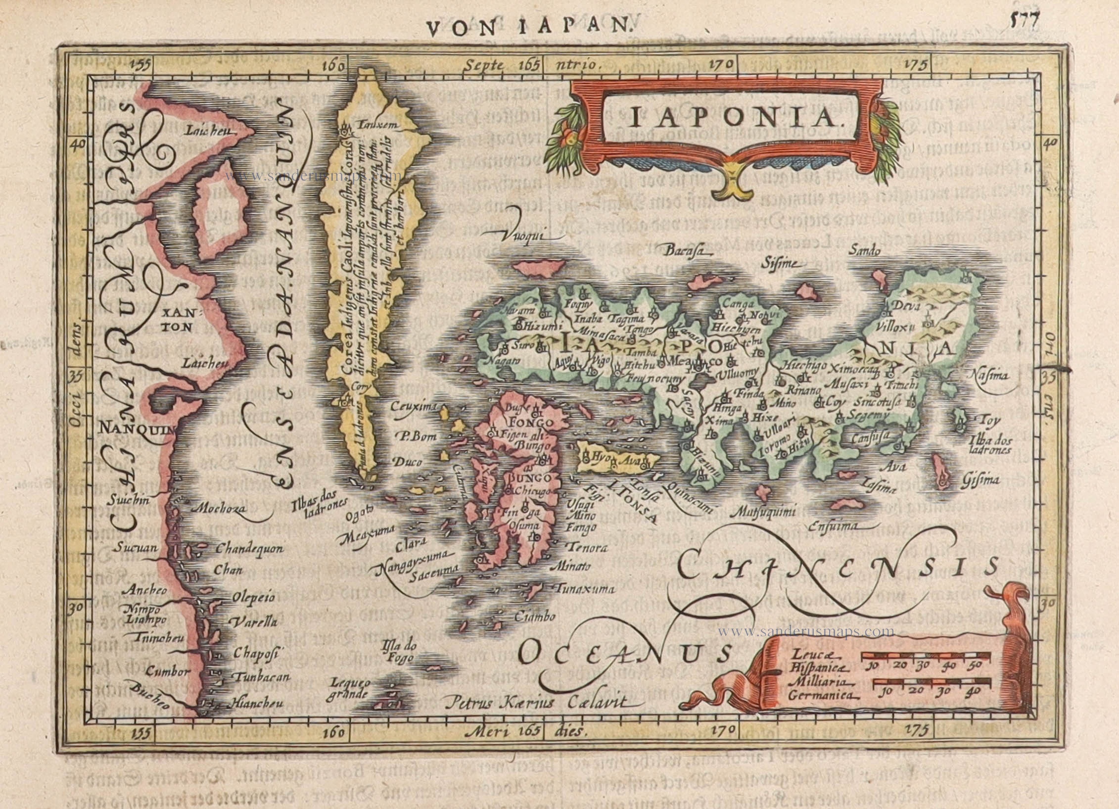 Japan by G. Mercator, published by J. Janssonius. | Sanderus