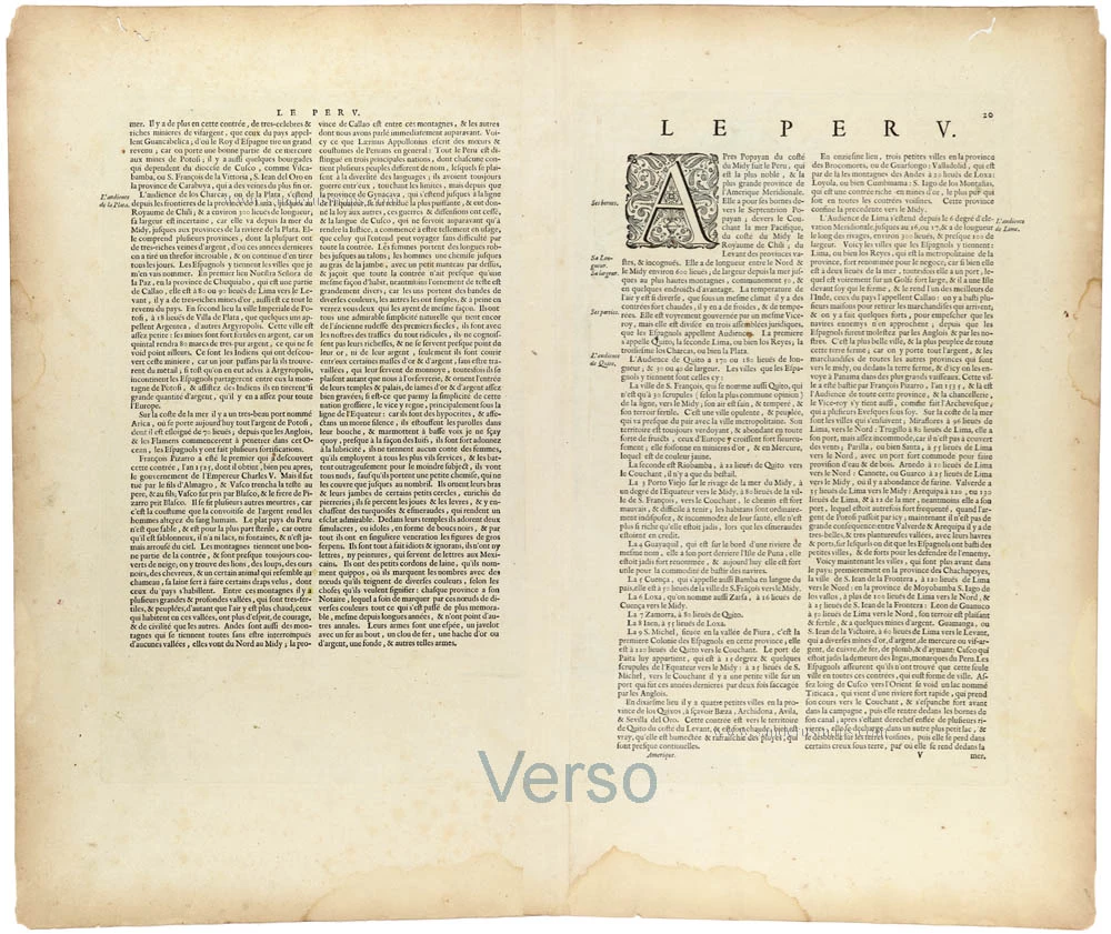 Peru by Joan Blaeu.