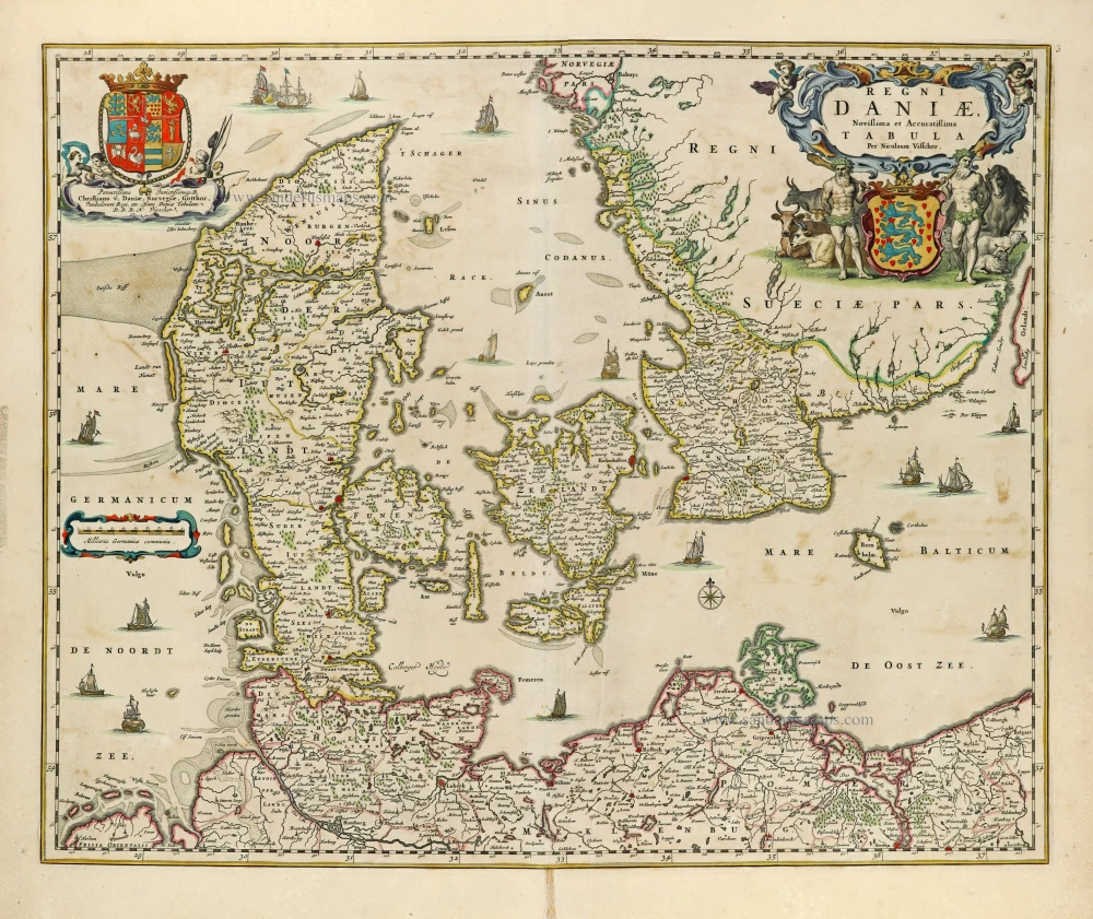 Denmark by Nicolaes Visscher I.