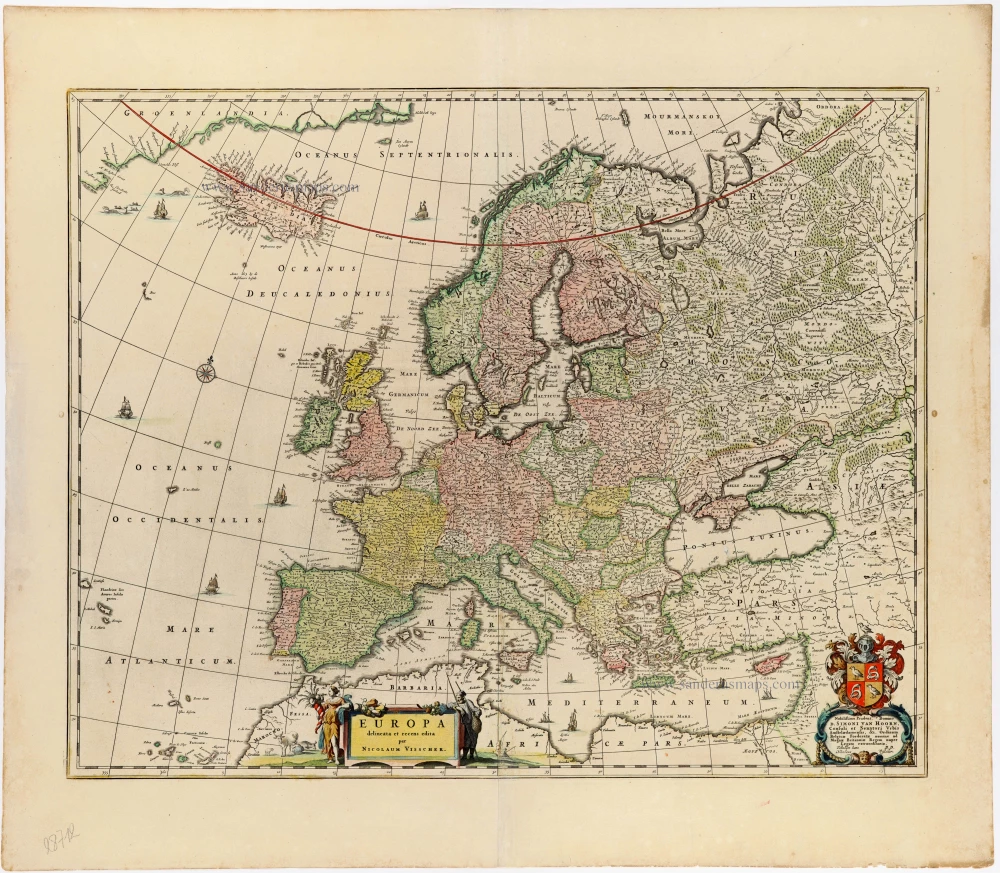 Europe by Nicolaas Visscher II.