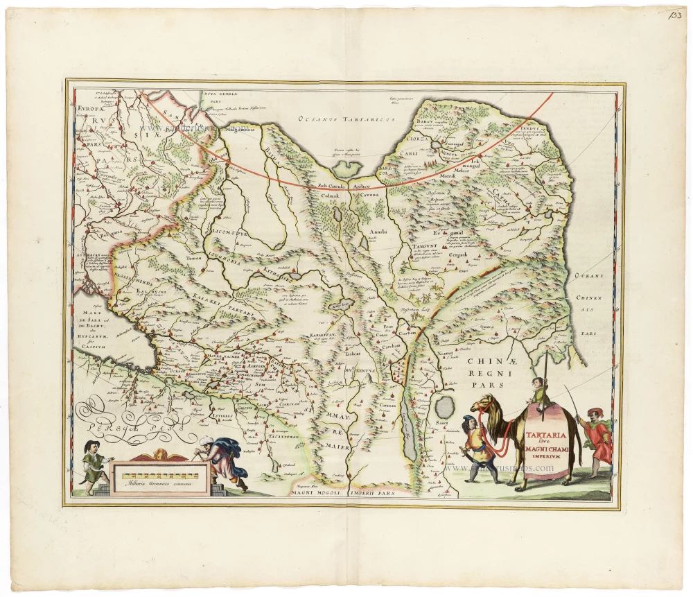Tartary, by Johannes Janssonius.