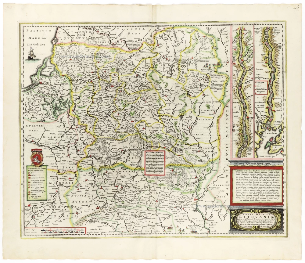 Magni Ducatus Lithuaniae Caeterarumq. Regionum Illi Adiacentium Exacta Descrip. . . .