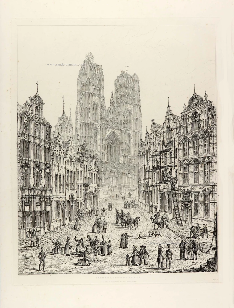 Brussels Cathedral, by J. Coney.