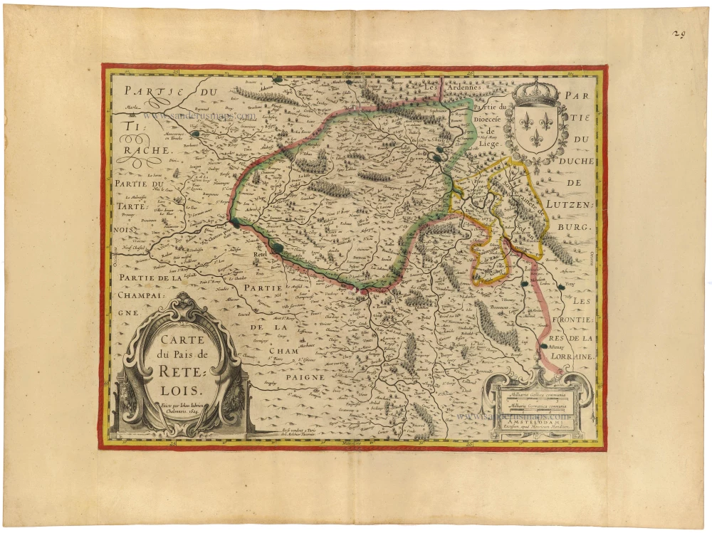 Carte du Pais de Retelois.