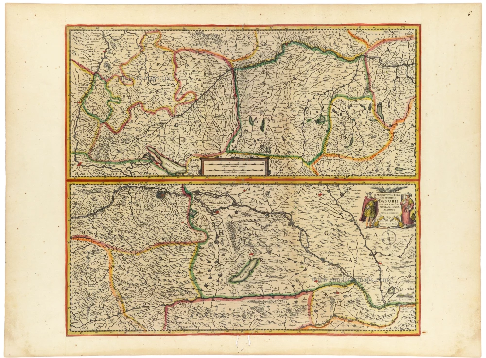 Maximi Totius Europae Fluminis Danubii Cursus per Germaniam Hungariamque Nova Delineatio.