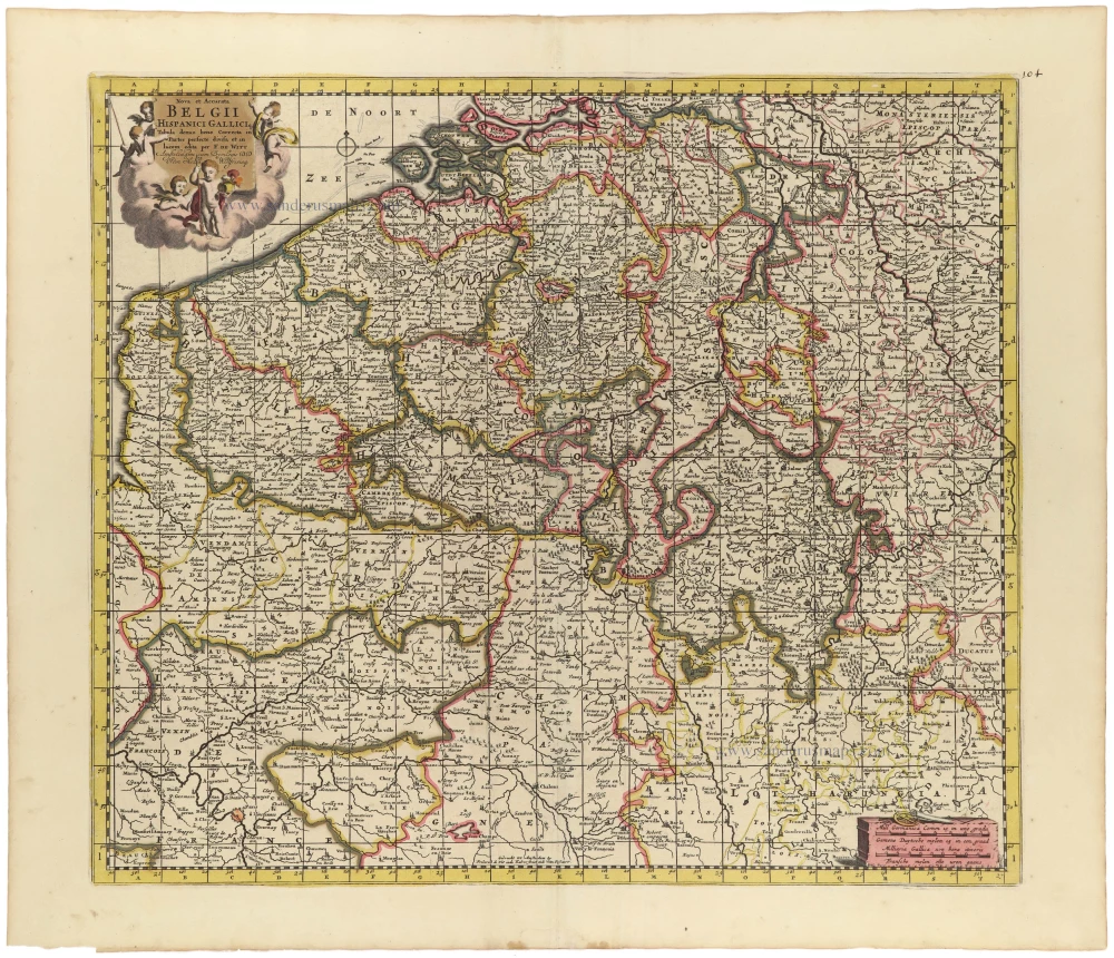Southern Netherlands by Frederick de Wit 