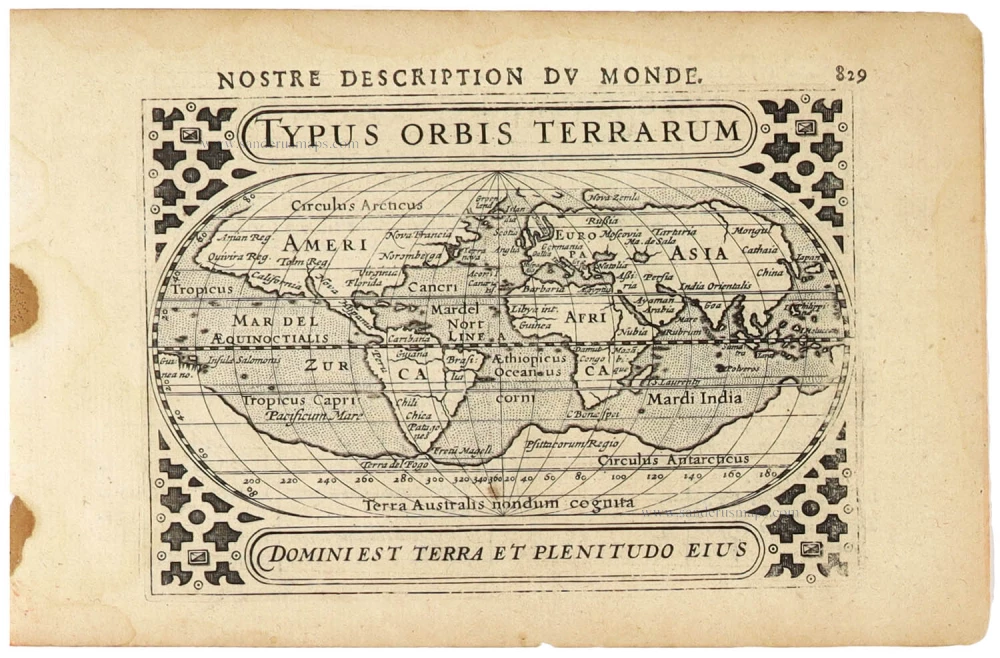 World by Petrus Bertius.
