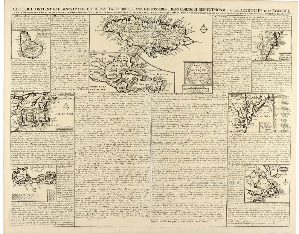Eastern North America, by Zacharias Châtelain.