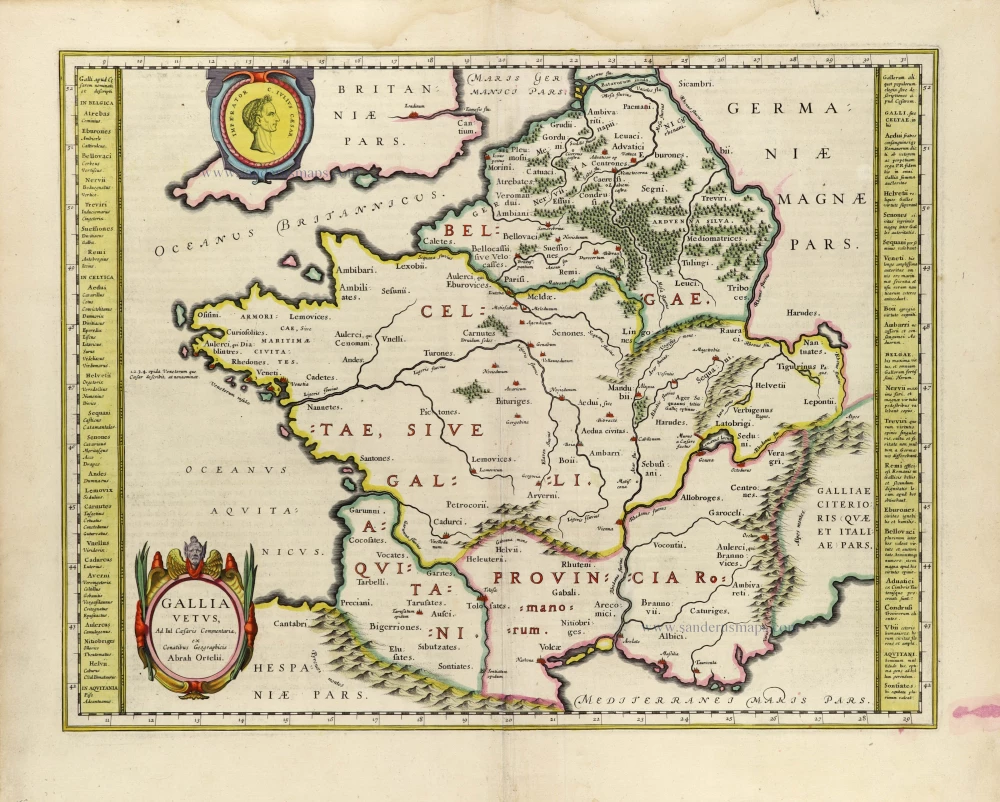 Ancient France, by Willem Blaeu.