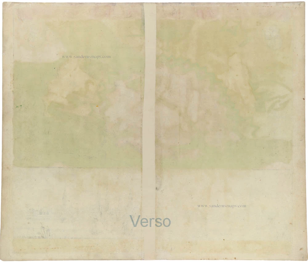 Plan and panoramic view of Hamburg, by Homann Heirs.