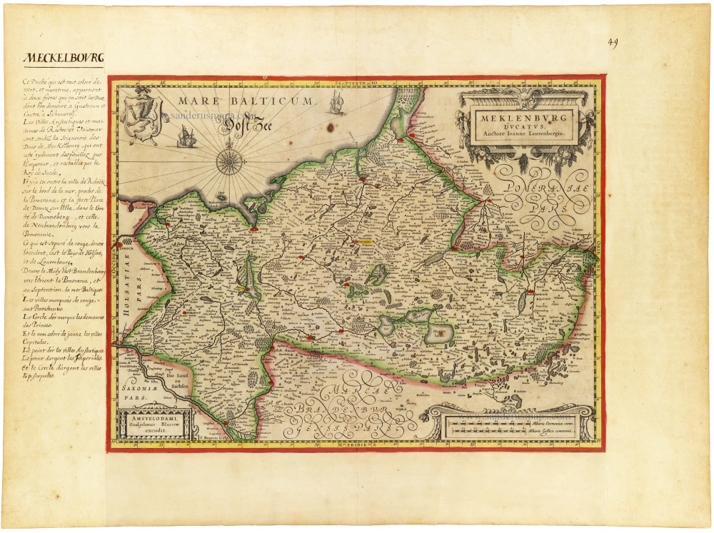 Mecklenburg by Blaeu W.