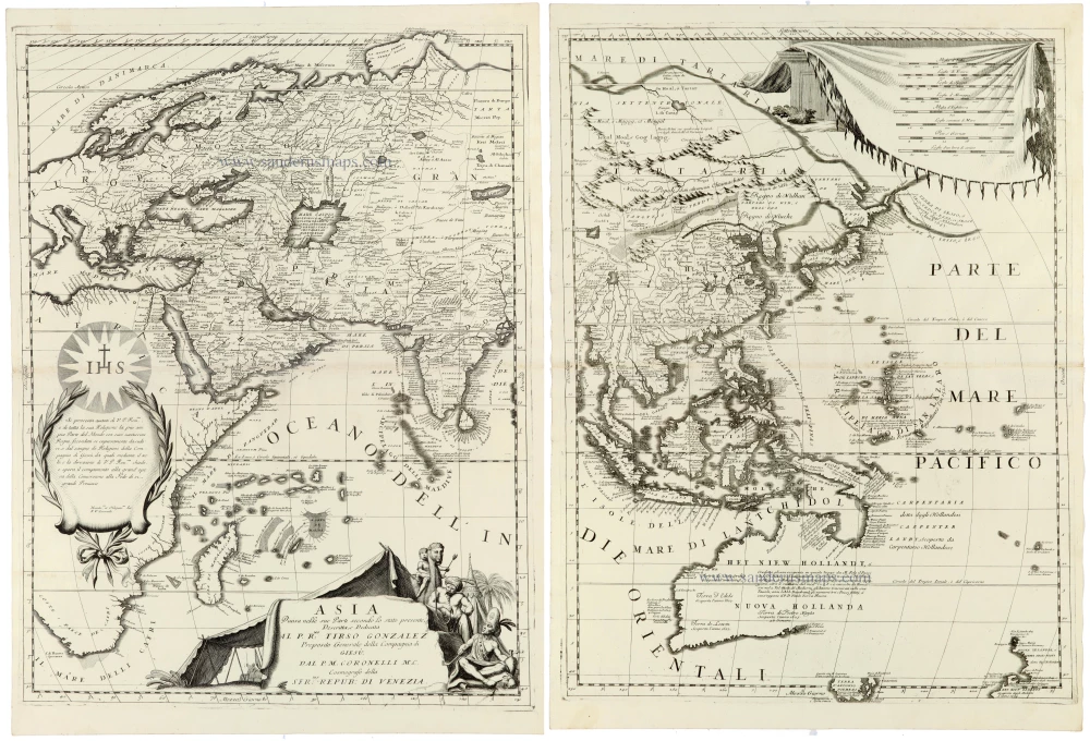 Asia by Coronelli V.M. 