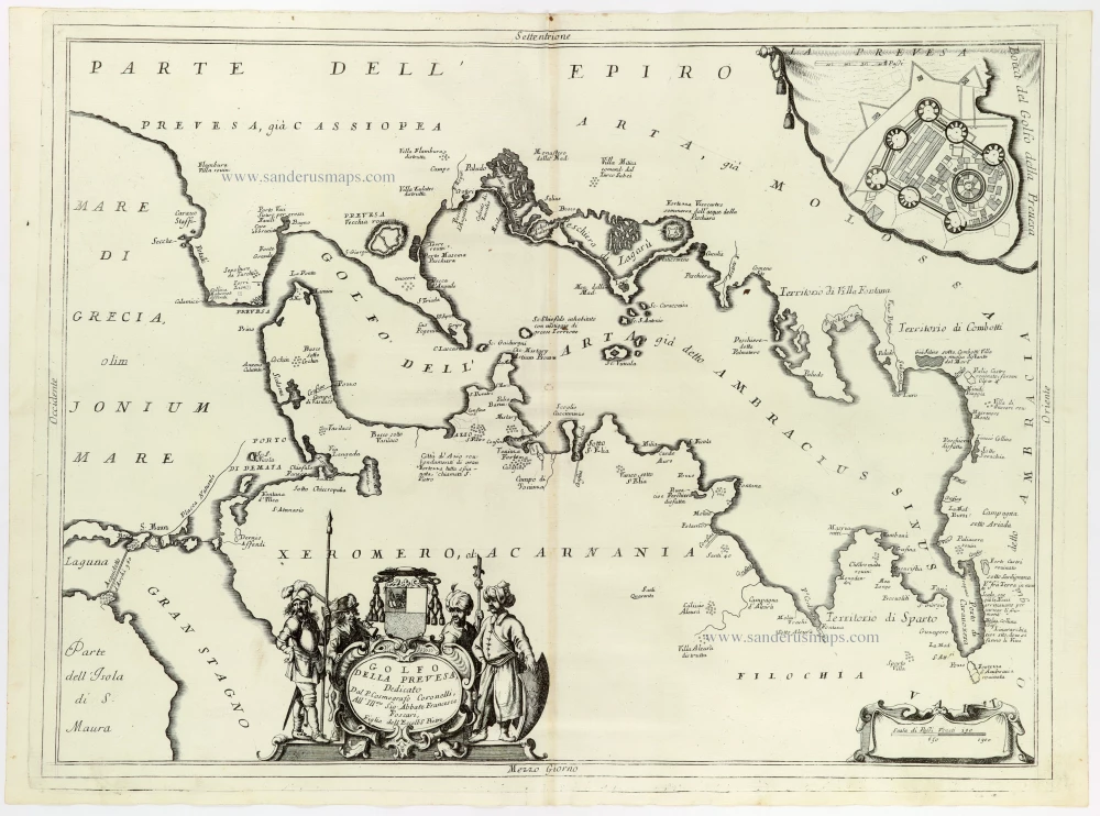 Northwest Greece, by Coronelli V.M.