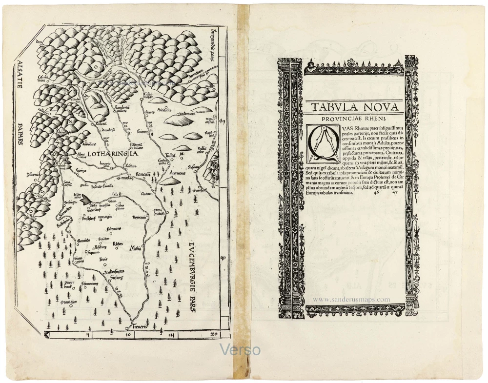 Rheinland-Pfalz (Lorraine on verso) by Lorenz Fries.