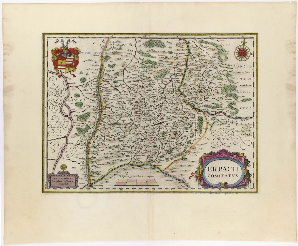 Erbach by J. Blaeu