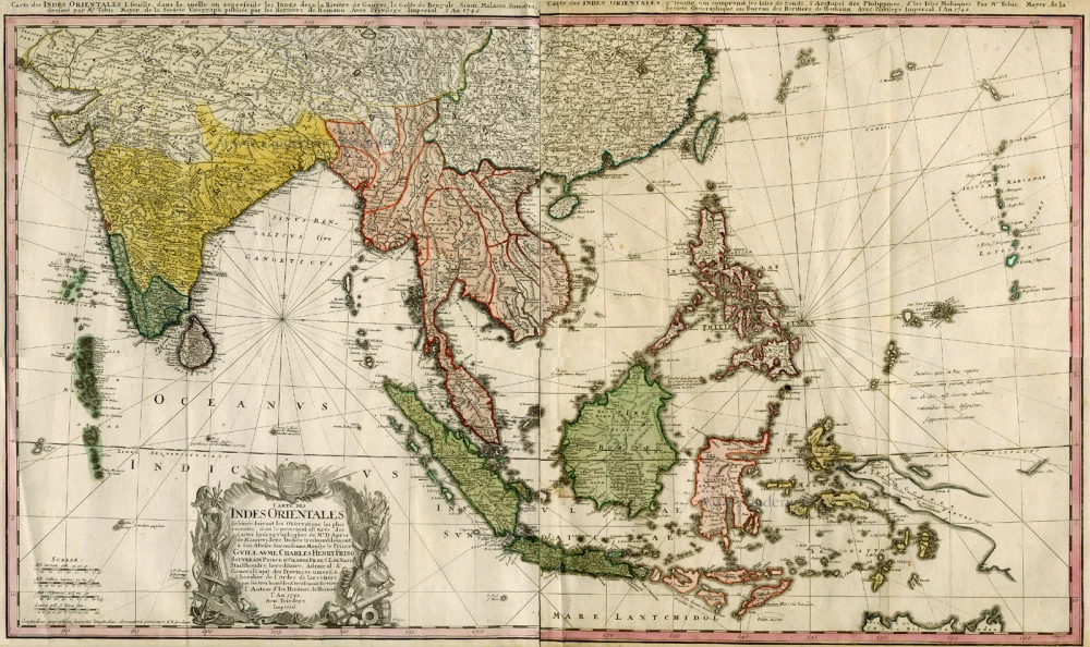 Southern Asia, by Homann Heirs.