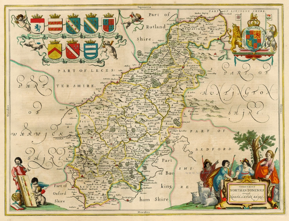 Northampton by J. Janssonius