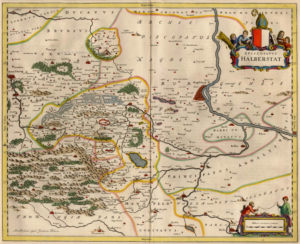 Halberstadt, by Blaeu J.