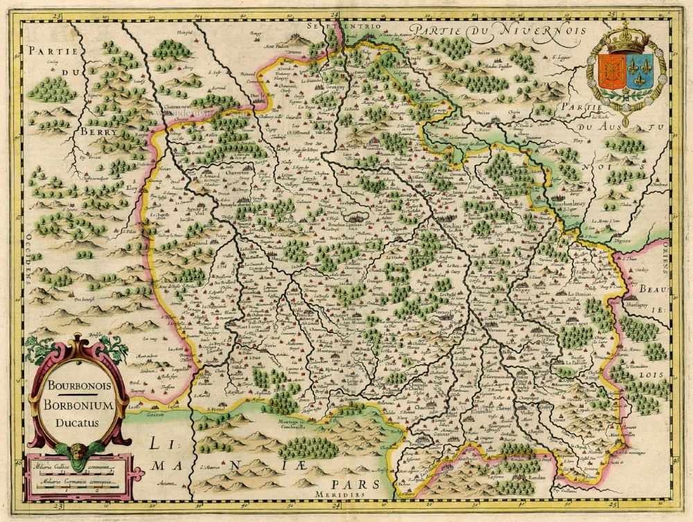 The Bourbonnais, by Jodocus Hondius.