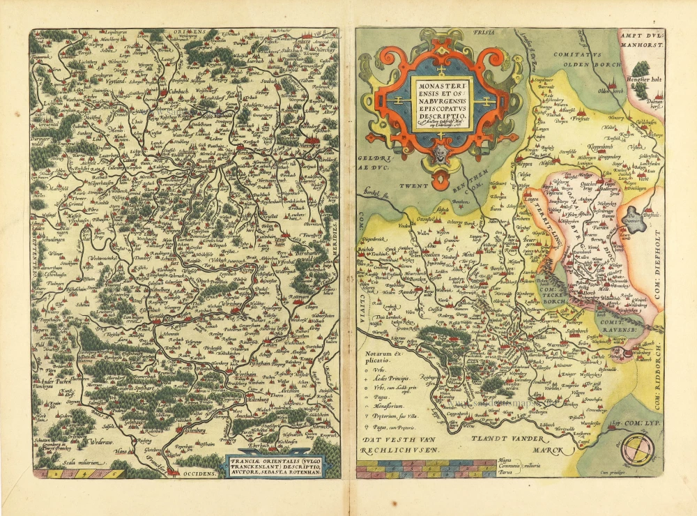 Franconia - Münster by Abraham Ortelius.