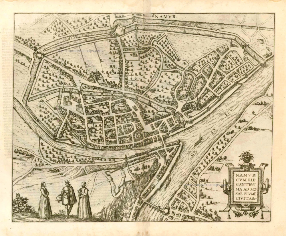 Namur, by Georg Braun and Frans Hogenberg.