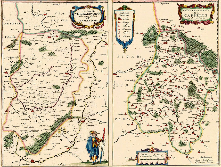 Vermandois - Capelle, by Blaeu W.