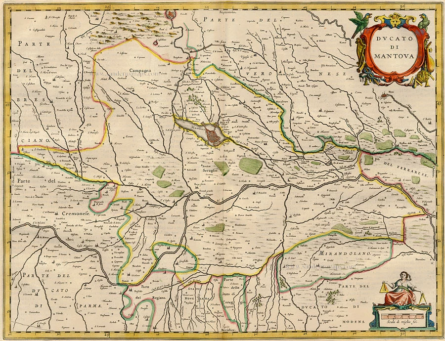 Mantova, by Willem Blaeu.