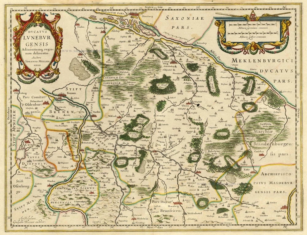 Lüneburg by Willem Blaeu.