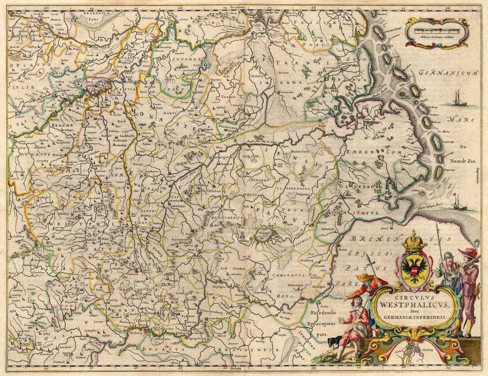 Westfalen, by Blaeu W.