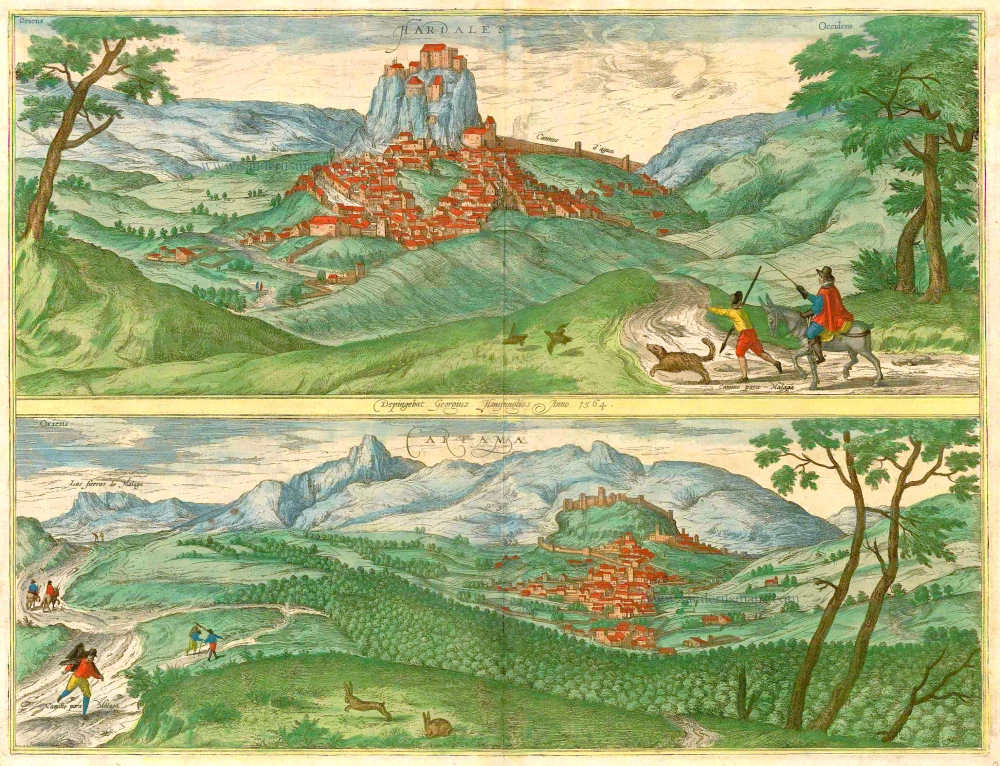Ardales & Cartama by Georg Braun & Frans Hogenberg.