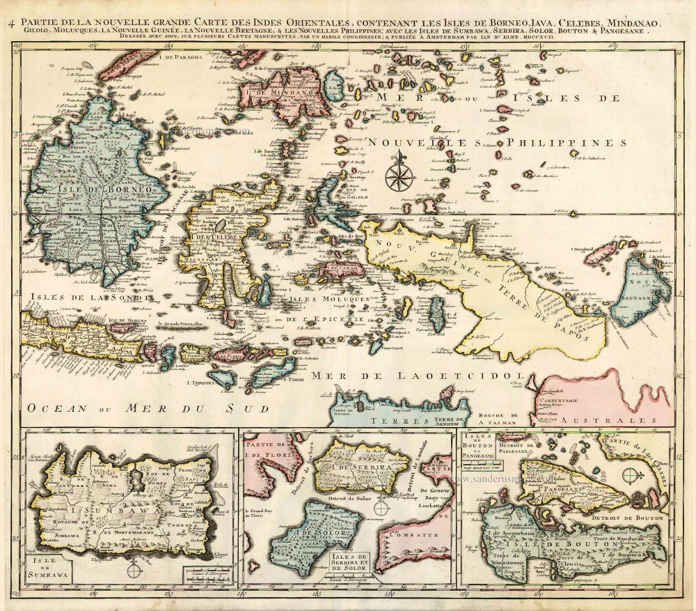 Indonesia - New Guinea - Australia by J.B. Elwe.