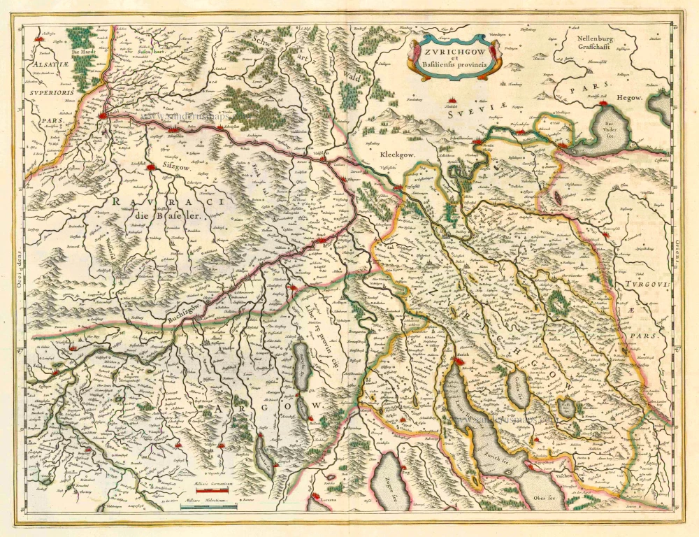 Zurich, by Blaeu J.