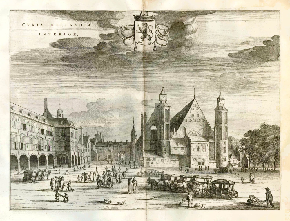 Den Haag by Joan Blaeu, Binnenhof