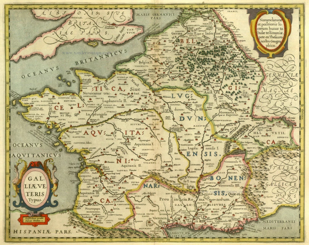 Ancient France by Janssonius J.