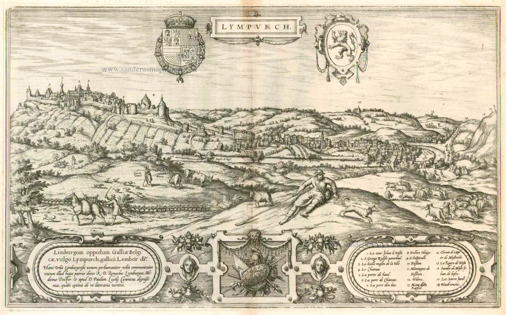 Limbourg, by Georg Braun and Frans Hogenberg.