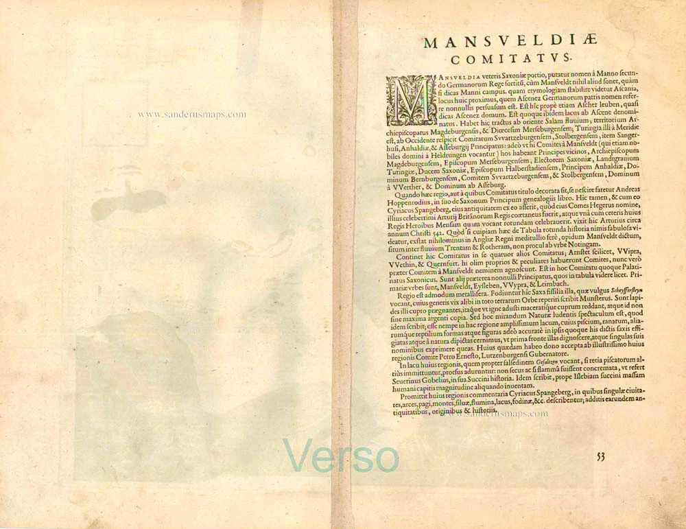Mansfeld, by Ortelius A.