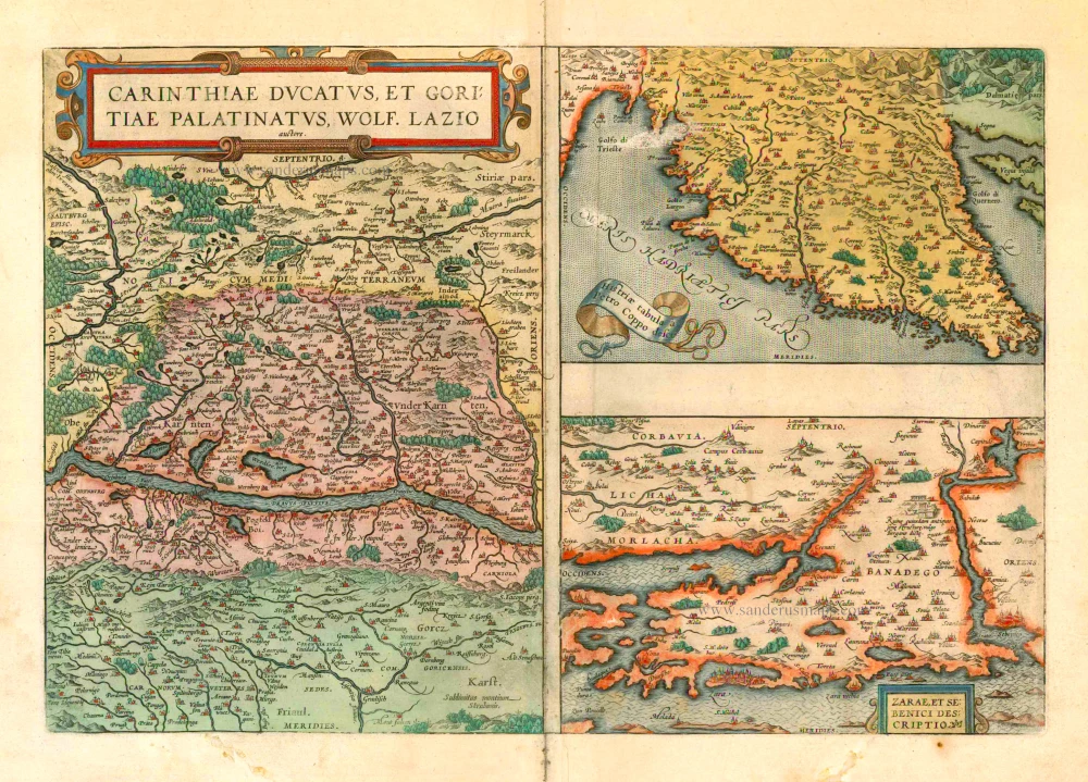 Kärnten and Istria, by A. Ortelius.