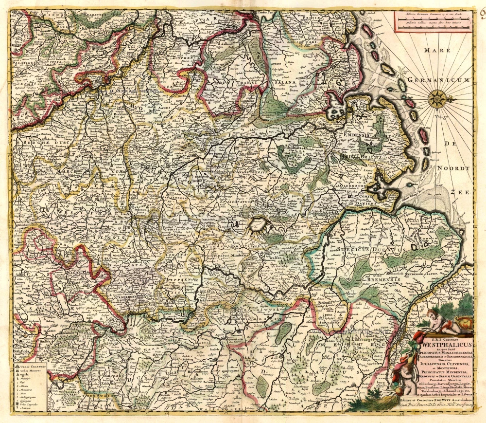 Rheinland-Westfalen & Nieder Sachsen, by F. De Wit.