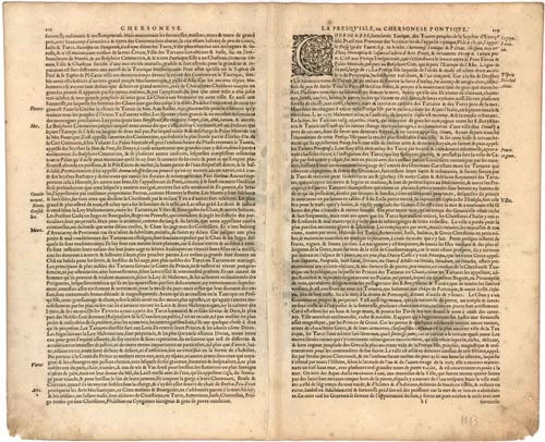 Antique map of Ukraine - Crimea by G. Mercator