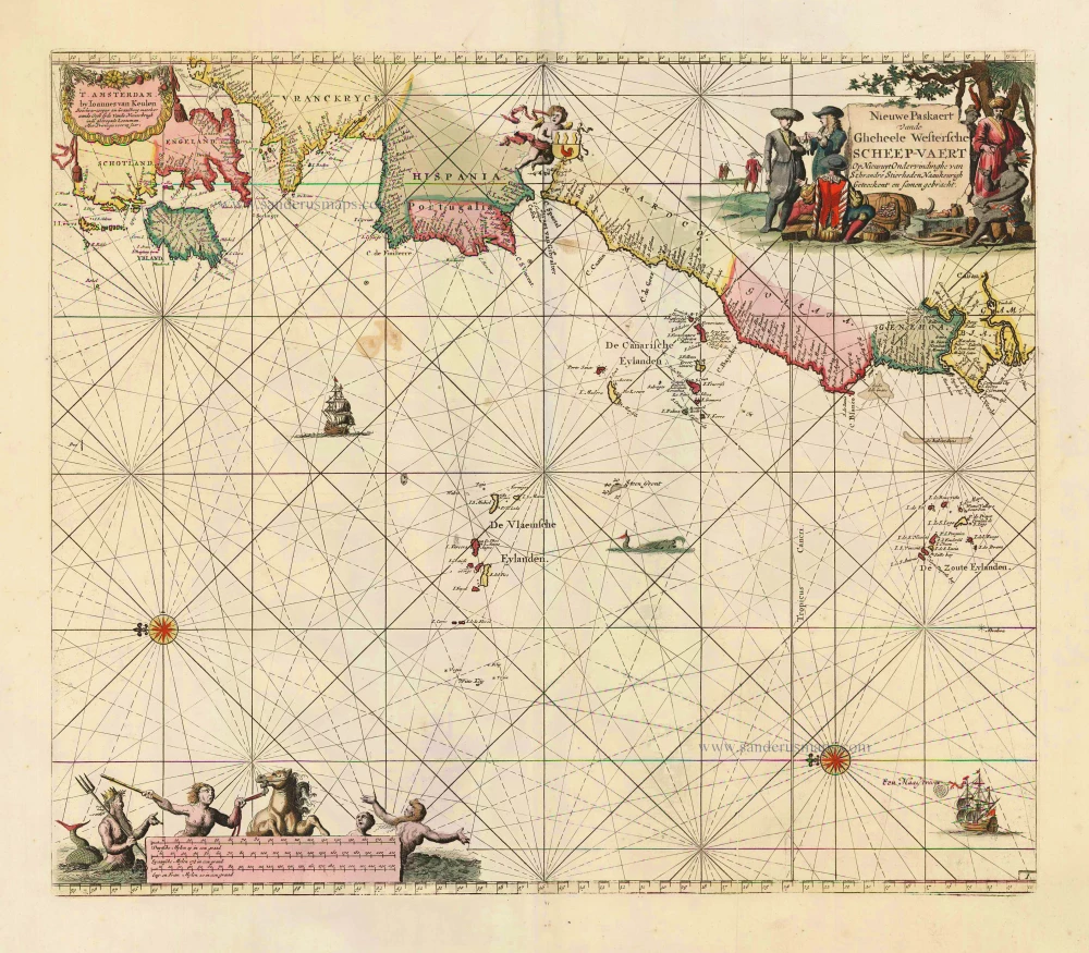 The Atlantic Ocean, by J. Van Keulen.