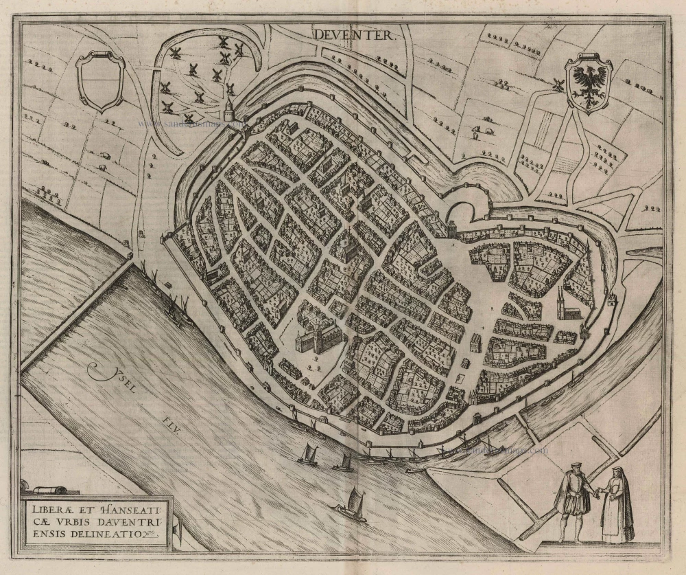 Deventer, by Georg Braun and Frans Hogenberg.