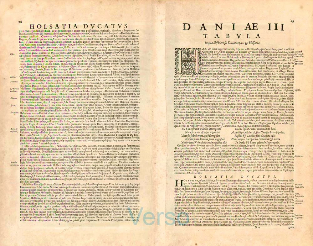 Holstein, by G. Mercator.